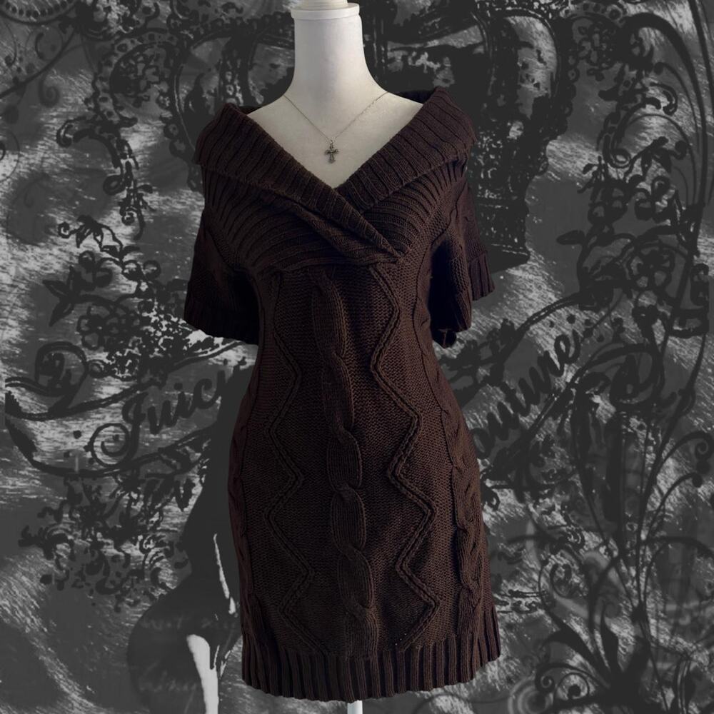 brown short sleeve raised diamond lattice cable-knit top